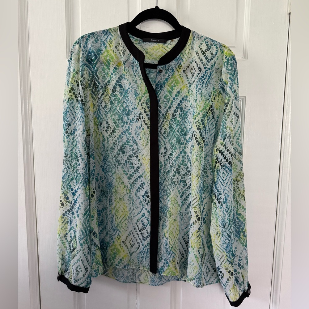 Tahari Multi Color Blouse - Picture 1 of 6